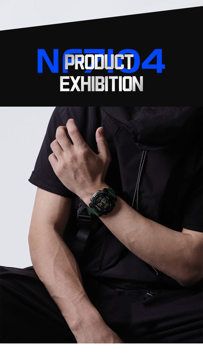 NAVIFORCE Men Sports Waterproof Digital Watches with Stopwatch Alarm Rubber Strap Wristwatch