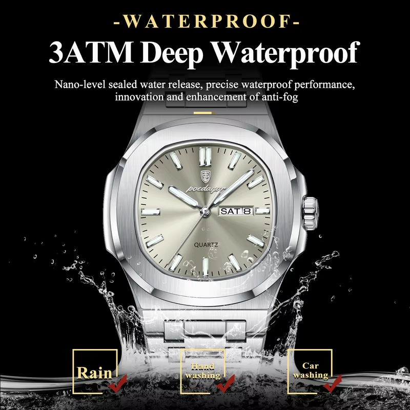 Brand New Waterproof Glow Mens Watch Fashion Luxury watch