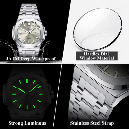 Brand New Waterproof Glow Mens Watch Fashion Luxury watch